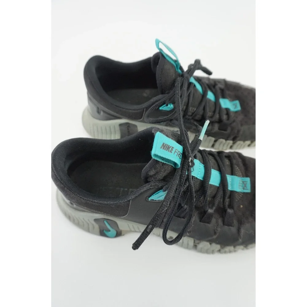 Nike‎ Free Metcon 4 Training Shoes HIIT Gym Sneakers Black Teal Mens 10.5